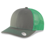 Charcoal Gray/Kelly Green