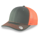 Charcoal Gray/Neon Orange