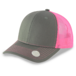 Charcoal Gray/Neon Pink