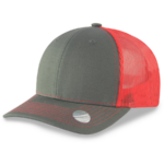 Charcoal Gray/Red