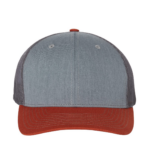 Heather Grey-Charcoal-Dark Orange
