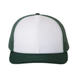 White-Dark Green